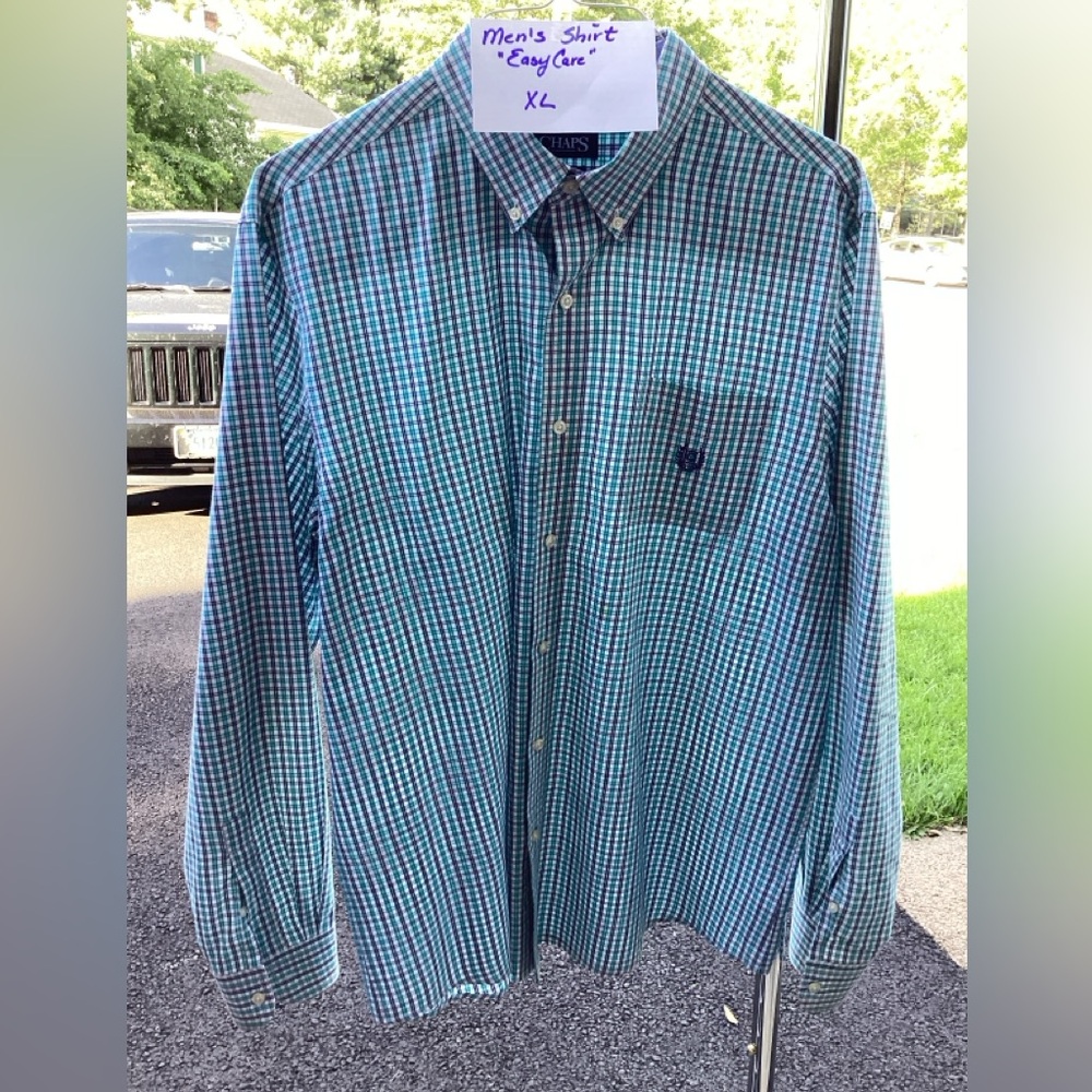 Chaps Blue Dress Shirt Classic Style